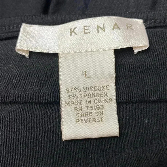 Kenar black knit top shirt blouse - Picture 6 of 7